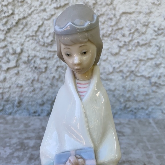 LLADRÓ MELCHOR KING Gloss Nativity Scene Porcelain Figurine Holiday RARE Vintage - Picture 3 of 11